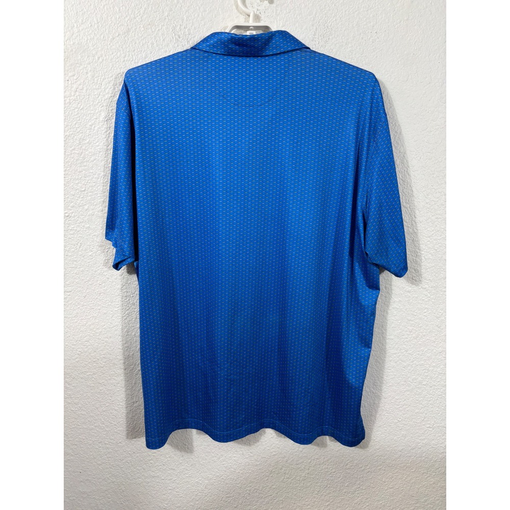 MAELREG Performance Polo Mens 3XL Blue Marlin Fish Print‎ Golf Shirt - Picture 9 of 10
